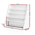 Keezi 4 Tier Kids Bookshelf Magazine Rack Organiser