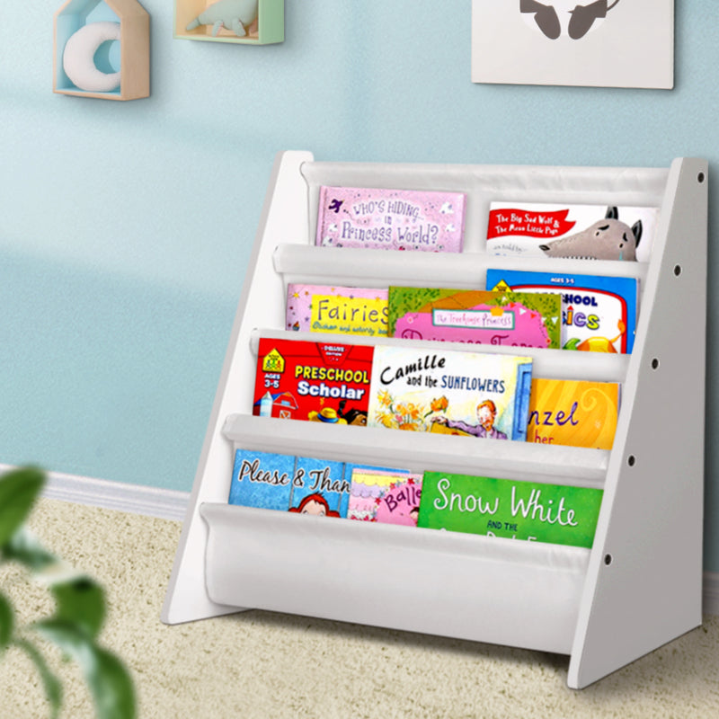 Keezi 4 Tier Kids Bookshelf Magazine Rack Organiser