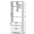 Artiss NANA White Bookshelf with Drawers Storage Unit