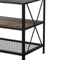 Artiss TV Stand 3-Tier Entertainment Unit Display Shelves Walnut