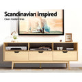 Artiss Wooden Scandinavian Entertainment Unit Natural