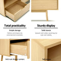 Artiss Wooden Scandinavian Entertainment Unit Natural