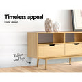 Artiss Wooden Scandinavian Entertainment Unit Natural