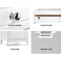 Artiss Bedside Table with Drawers Nightstand White