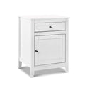 Artiss Bedside Table with Drawers Nightstand White