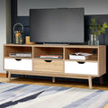 Artiss TV Cabinet 140cm Wooden Entertainment Unit Storage Scandi