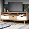 Artiss TV Cabinet 140cm Wooden Entertainment Unit Storage Scandi