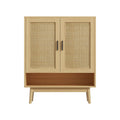 Artiss Shoe Rack Cabinet 5-tier Rattan 20 Pairs Storage