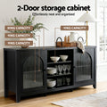 Artiss Buffet Sideboard 2 Door Storage Cabinet Black