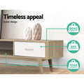 Artiss TV Cabinet Entertainment Unit 180cm Oak White Grey