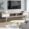Artiss TV Cabinet Entertainment Unit 180cm Oak White Grey