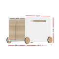Keezi Kids Toy Box Storage Container Chest Organiser with Wheels