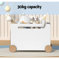Keezi Kids Toy Box Storage Container Chest Organiser with Wheels