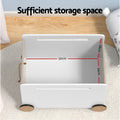 Keezi Kids Toy Box Storage Container Chest Organiser with Wheels