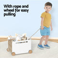 Keezi Kids Toy Box Storage Container Chest Organiser with Wheels