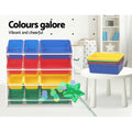 Keezi Kids Toy Box 12 Bins Bookshelf Organiser Storage Rack