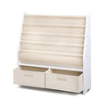 Keezi 4 Tier Kids Bookshelf Magazine Rack Organiser Drawer