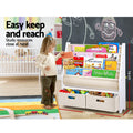 Keezi 4 Tier Kids Bookshelf Magazine Rack Organiser Drawer