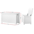Keezi Kids Toy Box Chest Storage White Clothes Organiser