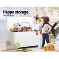 Keezi Kids Toy Box Chest Storage White Clothes Organiser