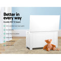 Keezi Kids Toy Box Chest Storage White Clothes Organiser