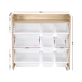 Keezi Kids Toy Box 9 Bins Wooden Bookshelf Organiser Storage Rack