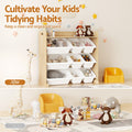Keezi Kids Toy Box 9 Bins Wooden Bookshelf Organiser Storage Rack