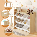 Keezi Kids Toy Box 9 Bins Wooden Bookshelf Organiser Storage Rack