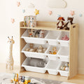 Keezi Kids Toy Box 9 Bins Wooden Bookshelf Organiser Storage Rack