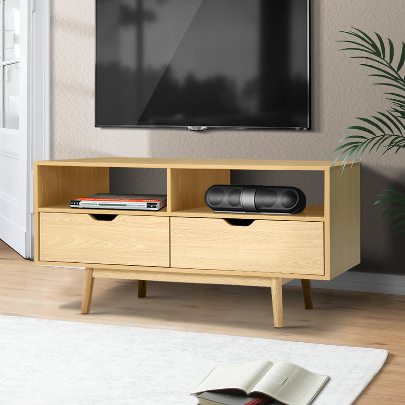 Artiss TV Cabinet 120cm Pine Entertainment Unit
