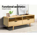 Artiss TV Cabinet 120cm Pine Entertainment Unit