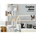 Artiss 5 Tier Bookshelf White Oak Storage Shelves
