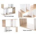 Artiss 5 Tier Bookshelf White Oak Storage Shelves