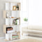 Artiss 5 Tier Bookshelf White Oak Storage Shelves