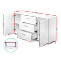 Artiss Buffet Sideboard High Gloss White Storage Cabinet