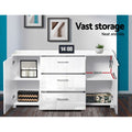 Artiss Buffet Sideboard High Gloss White Storage Cabinet