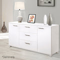 Artiss Buffet Sideboard Cupboard Cabinet High Gloss Pantry Storage Drawers White