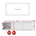 Artiss TV Unit 160cm White Entertainment Storage Cabinet