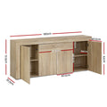 Artiss DANA Buffet Sideboard Oak Wood Storage Cabinet