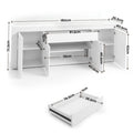 Artiss Buffet Sideboard Cabinet 180cm Cupboard Pantry Storage Drawer White DANA