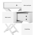 Artiss Bedside Table 2 Drawer White Nightstand Side Cabinet Storage
