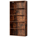 Artiss 5 Tier Bookshelf Walnut Storage Shelves
