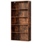 Artiss 5 Tier Bookshelf Walnut Storage Shelves