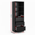 Artiss 3 Chest of Drawers Tallboy Cabinet Black