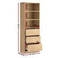 Artiss 3 Drawer Tallboy Chest Pine Cabinet Storage