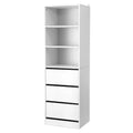 Artiss 3 Drawer Tallboy Cabinet White Bedroom Storage