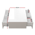 Artiss Coffee Table 4 Drawers White Trevi Design