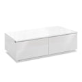 Artiss Coffee Table 4 Drawers White Trevi Design