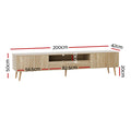 Artiss TV Cabinet 200CM Entertainment Unit Storage Drawers