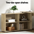 Artiss Computer Desk Bookshelf 130cm Oak